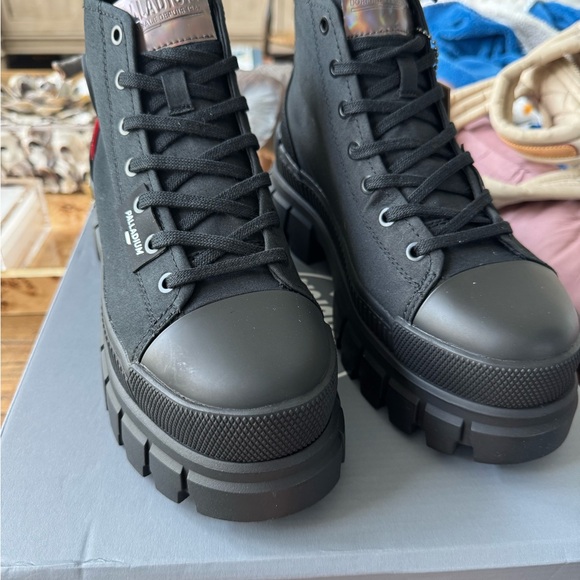 Palladium Shoes - NIB Palladium Chunky Black High-Top Sneakers